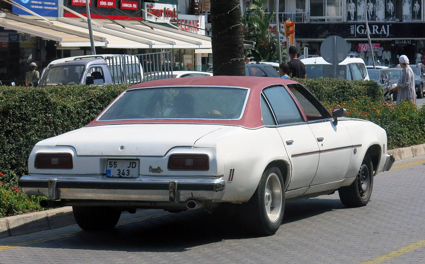 55 JD 343, Chevrolet Chevelle 3rd gen 1973 2-door Coupé (37; A-body), 1972–1973