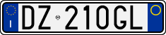 License plate of Italy, Cars (1994 year series)