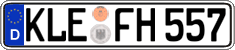 German license plate, Regular plates