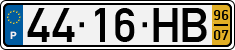 License plate of Portugal, Regular plates