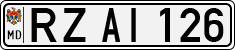 License plate of Moldova, Cars (1992)