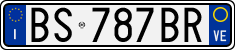 License plate of Italy, Cars (1994 year series)