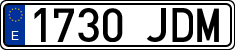 License plates of Spain, Ordinary (2000)
