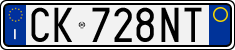 License plate of Italy, Cars (1994 year series)