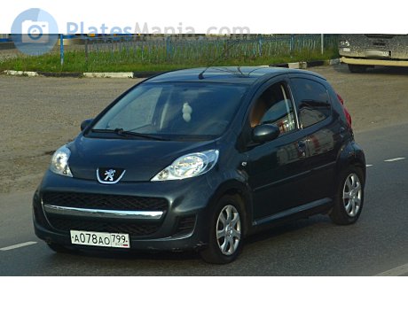 а078ао799, Peugeot 107