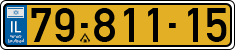 License plate of Israel, Regular plates