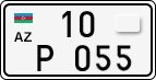 License plate of Azerbaijan, Motorcycles