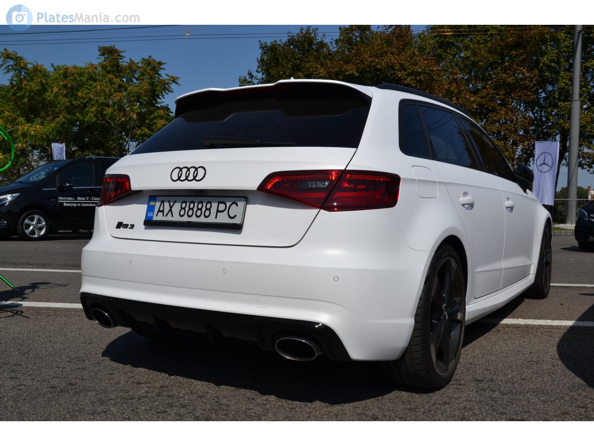 AX 8888 PC, Audi RS3 3rd gen Sportback (8VA/8VF), 2015–2017