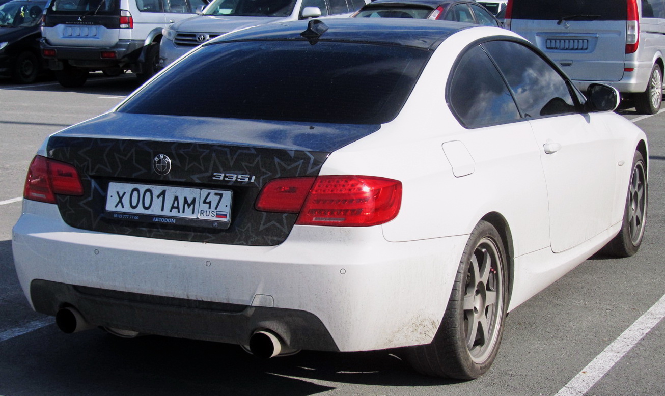 х 001 ам 47, BMW 3 Series 5th gen Coupé (E92), 2006–2013
