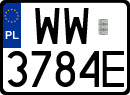 License plates of Poland, Regular car plates