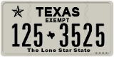 Texas, Exempt (123-4567)