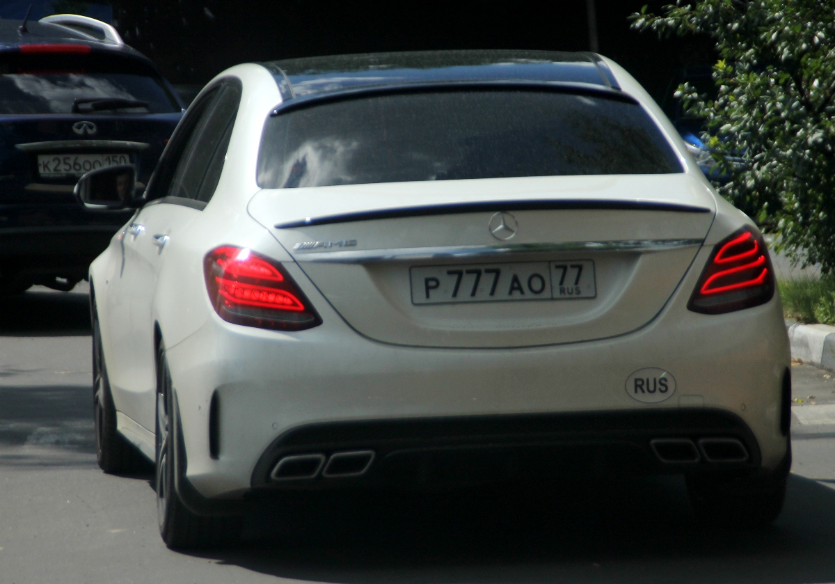 р 777 ао 77, Mercedes-Benz C-Klasse 4th gen Sedan (W205), 2014–2021