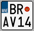 License plate of Montenegro, Motorcycles