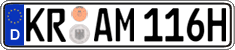 German license plate, Plates for oldtimers (type 