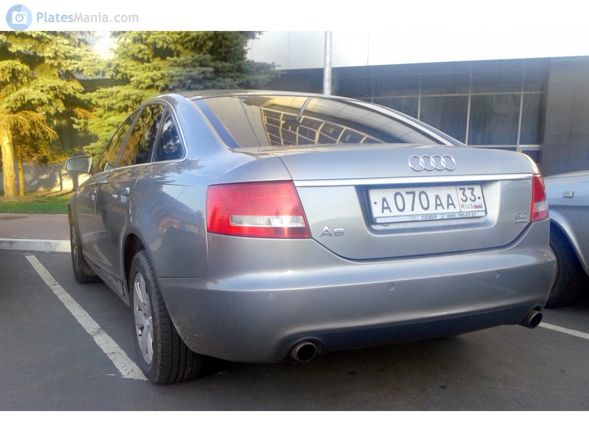 а 070 аа 33, Audi A6 