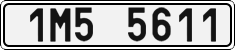 License plate of the Czech Republic, Cars (2001)