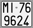 License plate of Italy, Motorcycles (1927 year series)