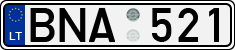 License plate of Lithuania, Cars
