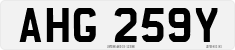 License plate of the United Kingdom, 1963 year system