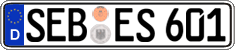German license plate, Regular plates