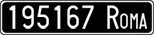 License plate of Italy, Cars (1927 year series)