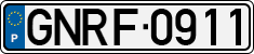License plate of Portugal, National Republican Guard