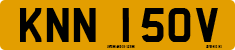 License plate of the United Kingdom, 1963 year system