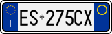 License plate of Italy, Cars (1994 year series)