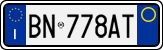 License plate of Italy, Cars (1994 year series)