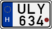 license plates of Hungary, Motorcycles (1990)
