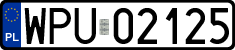 License plates of Poland, Regular car plates