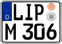 German license plate, Regular plates
