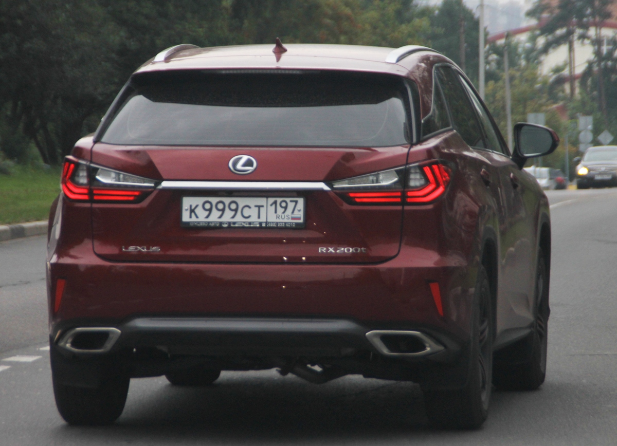 к 999 ст 197, Lexus RX 4th gen (AL20), 2015–2019