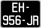 French license plate, SIV (oldtimers)