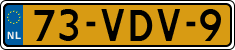 License plate of the Netherlands, Light Commercial Vehicles (1994 system)