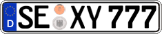 German license plate, Regular plates