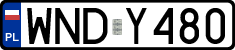 License plates of Poland, Regular car plates