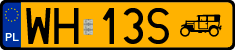 License plates of Poland, Oldtimers