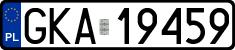 License plates of Poland, Regular car plates