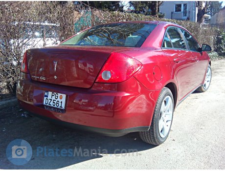 PG DZ561, Pontiac G6