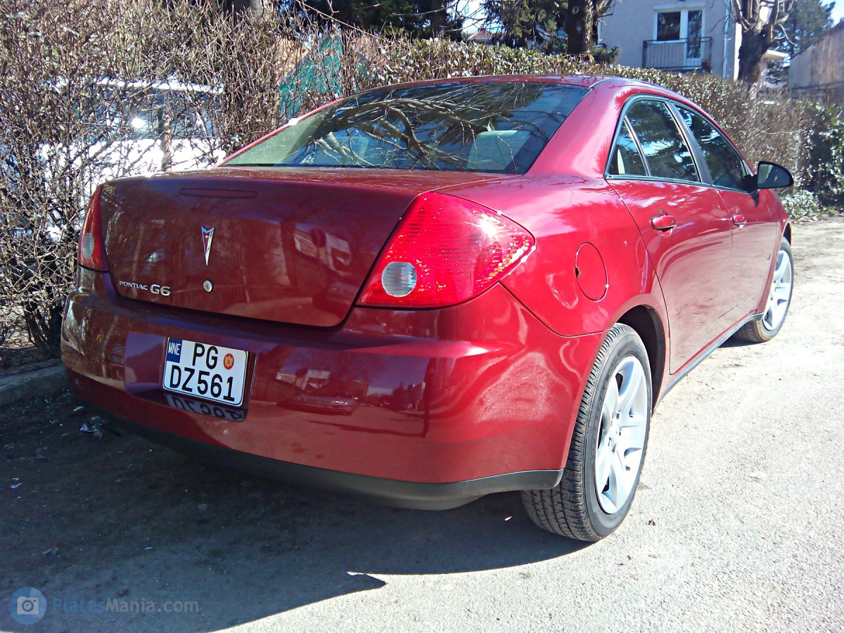 PG DZ561, Pontiac G6 1st gen Sedan (GMX381), 2004–2010