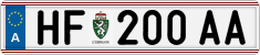 License plate of Austria, Regular plates
