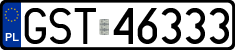 License plates of Poland, Regular car plates