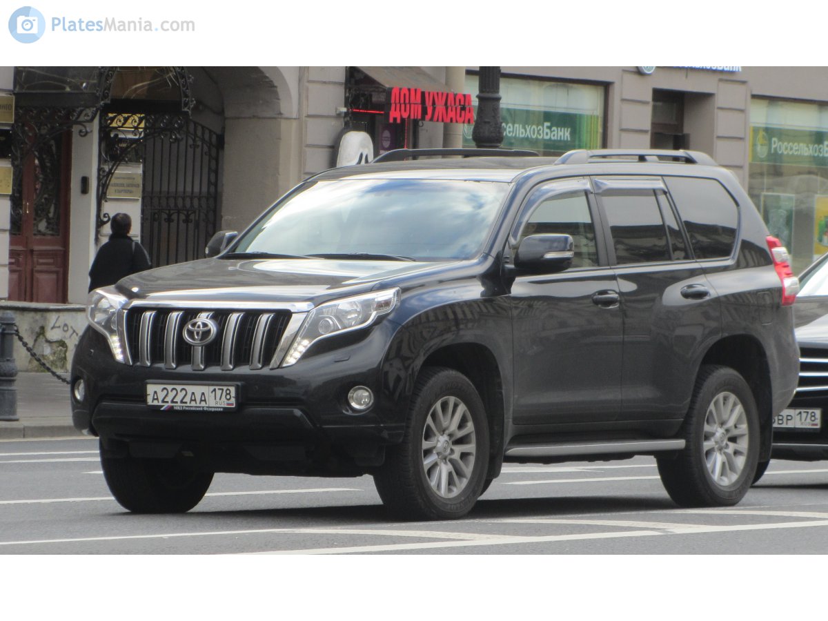 а 222 аа 178, Toyota Land Cruiser Prado 4th gen 5-door SUV (J150), 1st facelift, 2013–2017