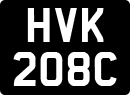 License plate of the United Kingdom, 1963 year system
