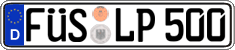 German license plate, Regular plates