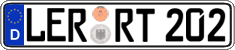 German license plate, Regular plates
