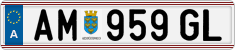 License plate of Austria, Regular plates