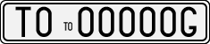License plate of Italy, Cars (1927 year series)