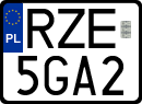 License plates of Poland, Regular car plates